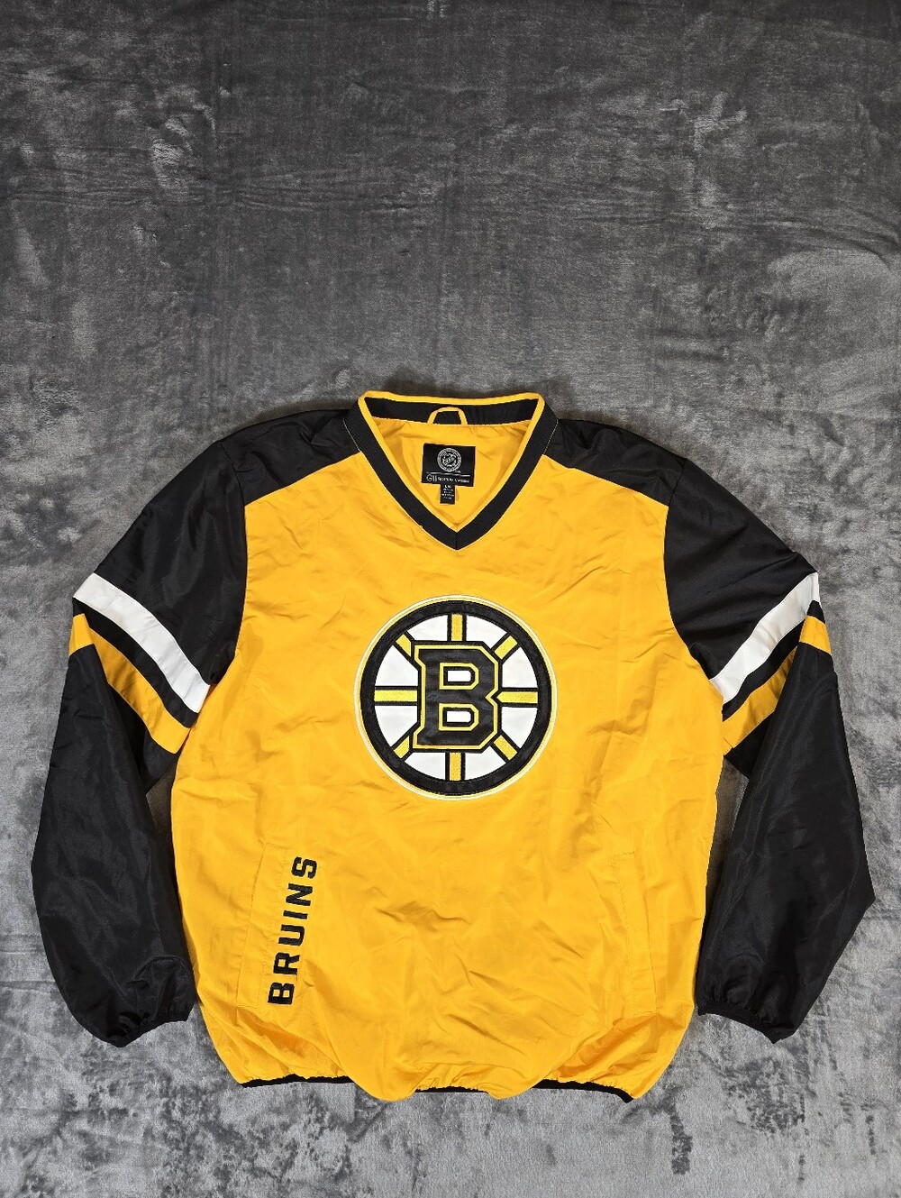 G-III Sports Boston Bruins Pullover Windbreaker Jacket Size Large NHL